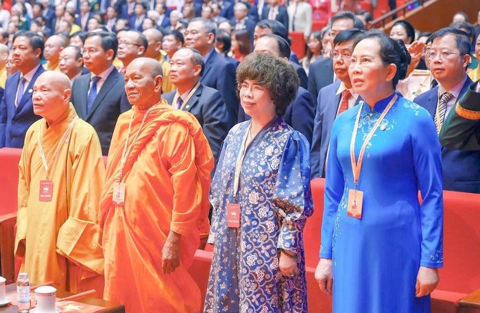 Tại Đại hội, Anh hùng Lao động Thái Hương được hiệp thương tham gia Ủy viên UBTƯ MTTQ Việt Nam nhiệm kỳ 2026 - 2031. Ảnh: T.H.