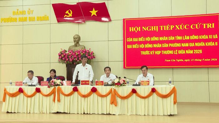 Tổ đại biểu số 17, HĐND tỉnh tiếp xúc cử tri phường Nam Gia Nghĩa