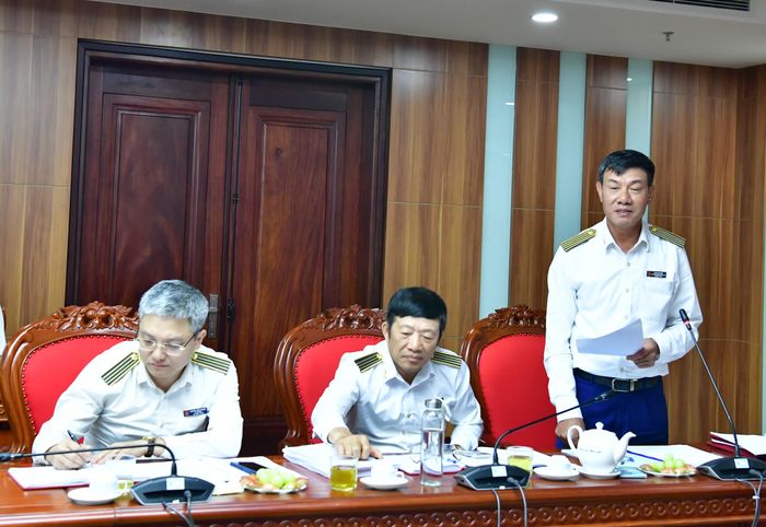 Phó Tổng Kiểm toán nhà nước Doãn Anh Thơ phát biểu. Ảnh: Thùy Anh