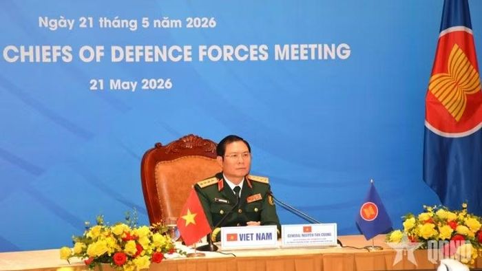 Đại tướng Nguyễn Tân Cương tham dự ACDFM-23. (Ảnh: qdnd.vn)