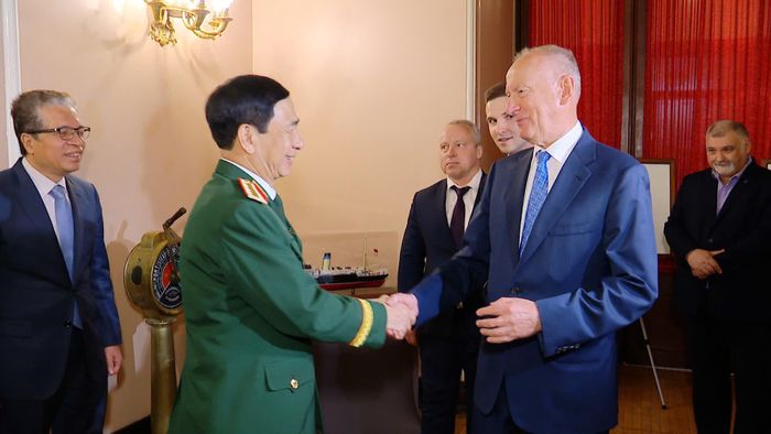 Đại tướng Phan Văn Giang và Đại tướng Nikolai Platonovich Patrushev. Ảnh: BQP