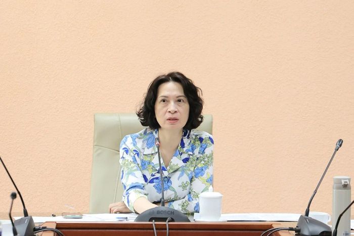 Cuộc họp do PGS.TS Nguyễn Thị Liên Hương - Thứ trưởng Bộ Y tế chủ trì tại điểm cầu Bộ Y tế.