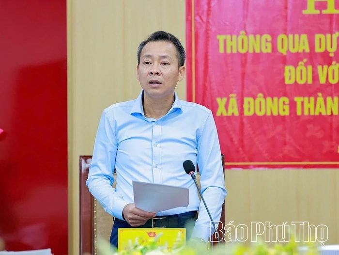 Phó Chủ tịch Thường trực HĐND tỉnh Nguyễn Trung Kiên phát biểu kết luận buổi làm việc.
