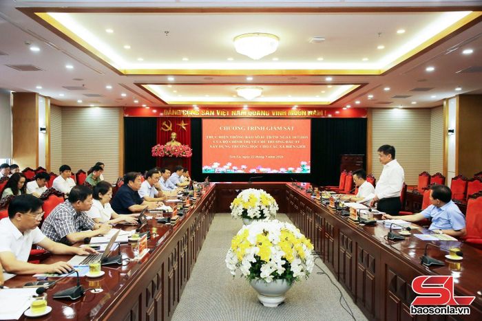 Chương trình giám sát thực hiện Thông báo số 81- TB/TW ngày 18/7/2025 của Bộ Chính trị về chủ trương đầu tư xây dựng trường học cho các xã biên giới.