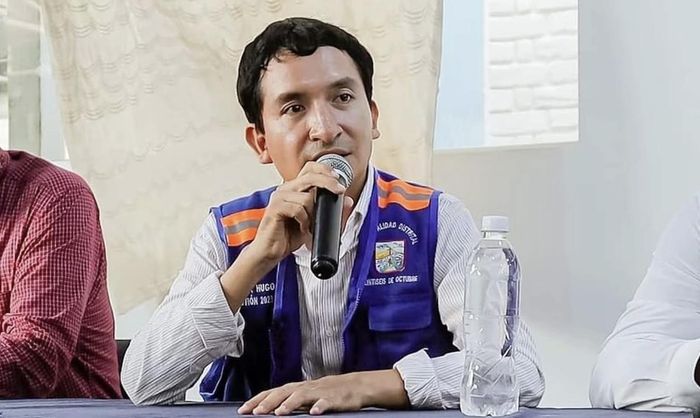 Victor Hugo Febre, thị trưởng quận Veintiseis de Octubre thuộc vùng Piura của Peru. Ảnh: Infobae