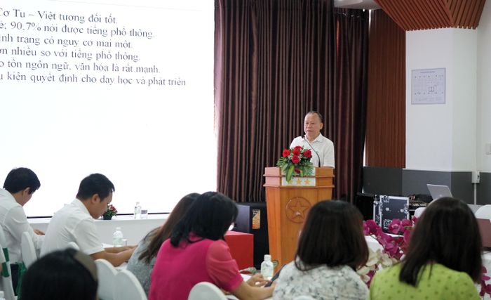  GS.TS Nguyễn Văn Hiệp, nguyên Viện trưởng Viên Ngôn ngữ nói về "điểm nghẽ" của chữ Cơ Tu 