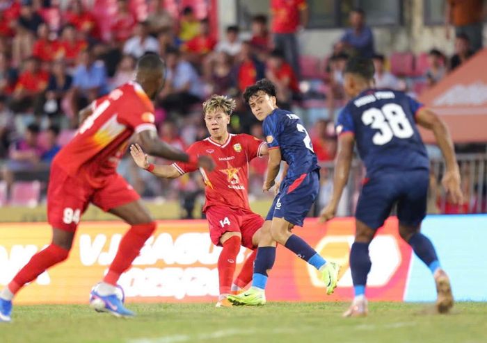  Hà Tĩnh đã trụ hạng V-League. ẢNH: TÂM HÀ 