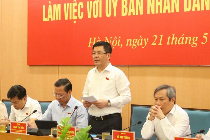Phó Chủ tịch Quốc hội Nguyễn Hồng Diên phát biểu. Ảnh: Thanh Chi