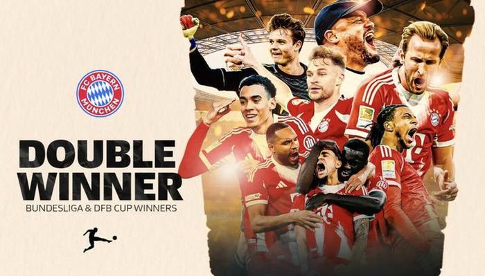 Harry Kane là niềm cảm hứng cho cú đúp danh hiệu của Bayern Munich mùa này