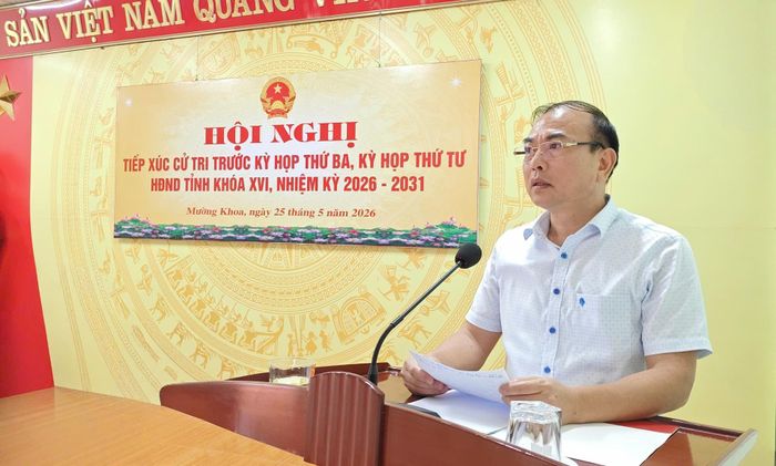  Đồng chí Nguyễn Sỹ Cảnh – Phó Chủ tịch UBND tỉnh phát biểu tại hội nghị.