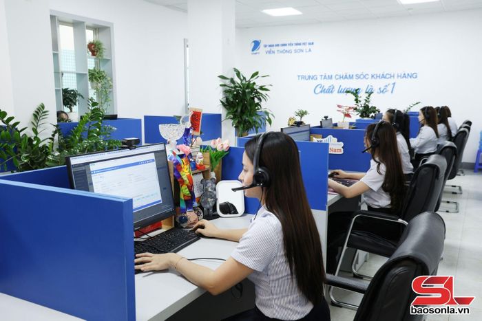 Trung tâm chăm sóc khách hàng của VNPT Sơn La.