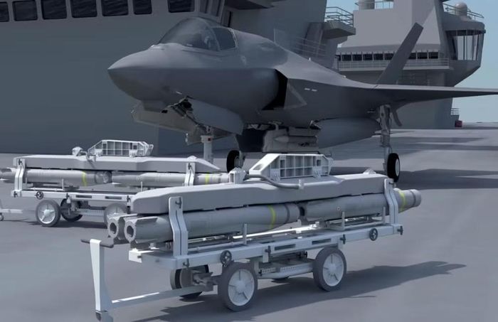 Với cấu hình trên, tiêm kích F-35 sẽ có khả năng mang 8 tên lửa Spear 3 trong 2 khoang chứa chính, chưa tính đến các điểm treo bên ngoài trên các bệ phóng hàng không tích hợp.