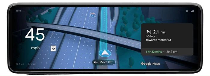 Giao diện Google Maps trên Android Auto mới. Ảnh: Google. 