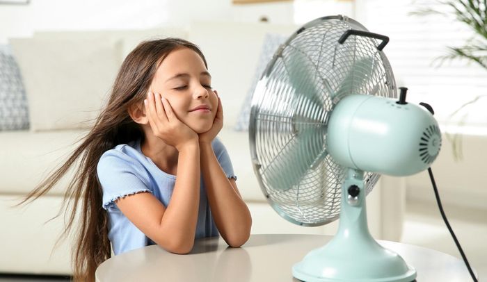  Quạt điện có thể làm mát hiệu quả, khi kết hợp với điều hòa có thể giúp tiết kiệm điện. Ảnh: Shutterstock. 