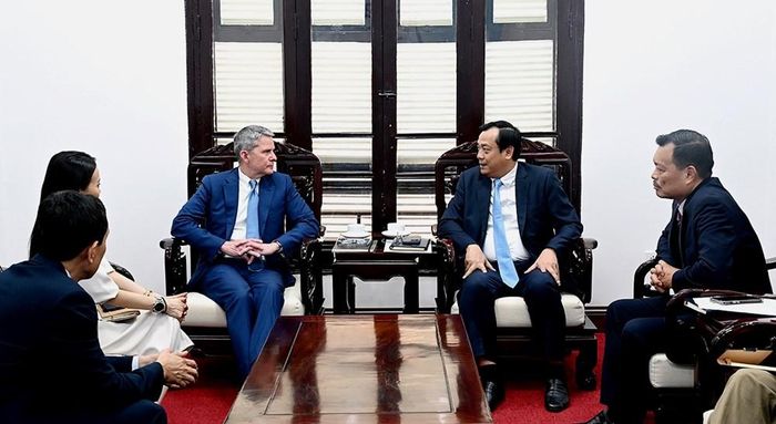 Lãnh đạo Cục Du lịch Quốc gia Việt Nam tại buổi làm việc với lãnh đạo CNN International Commercial