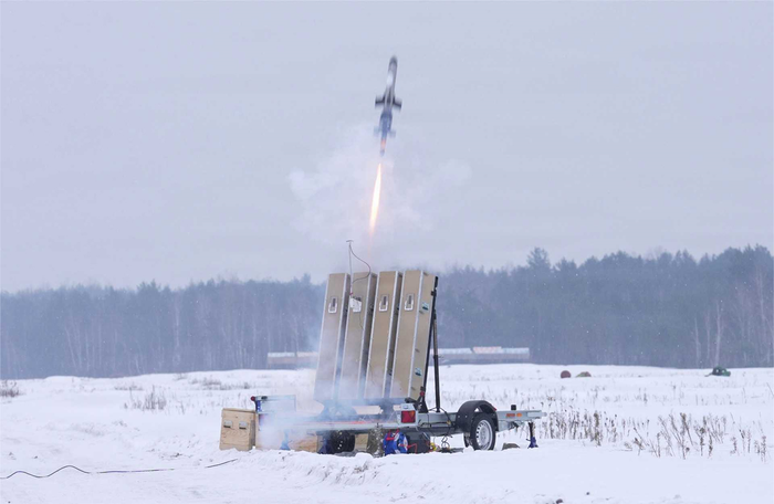 Một tên lửa đánh chặn phóng từ hệ thống IonStrike trong một thử nghiệm do Lục quân Mỹ thực hiện. Ảnh: Bộ Chiến tranh Mỹ