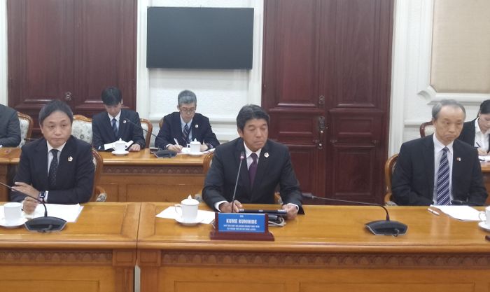  Tân Chủ tịch Hiệp hội Doanh nghiệp Nhật Bản tại TPHCM Kume Kunihide. Ảnh: MINH CHÂU 