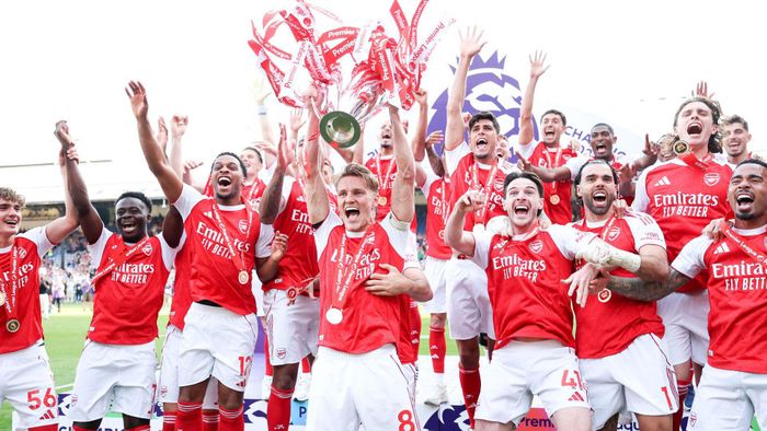 Arsenal giải tỏa tâm lý sau chức vô địch Ngoại hạng Anh. Ảnh: PL