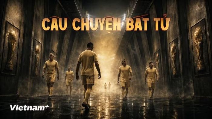 Chuyên trang đa phương tiện “Ngôi đền huyền thoại FIFA World Cup” được xây dựng như một hành trình tương tác đặc biệt. (Ảnh: PV/Vietnam+)