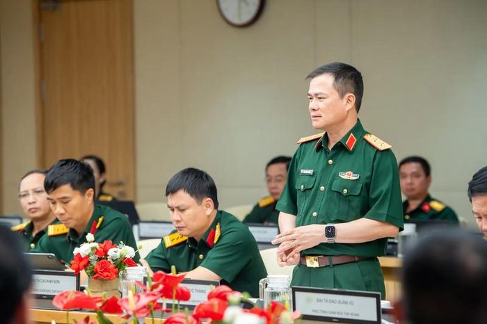 Chủ tịch kiêm Tổng giám đốc Viettel Tào Đức Thắng phát biểu tại lễ ký kết hợp tác.