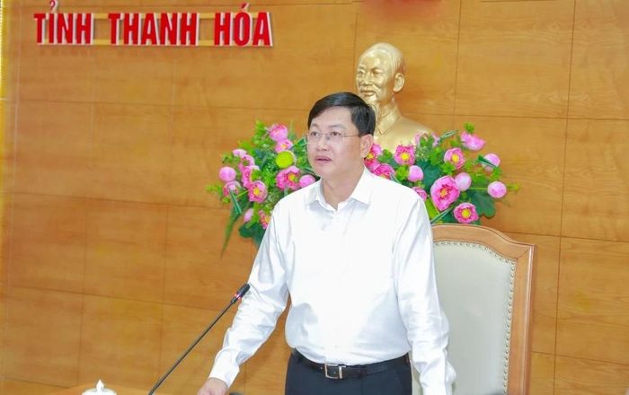 Phó Chủ tịch Thường trực UBND tỉnh Mai Xuân Liêm phát biểu kết luận hội nghị.