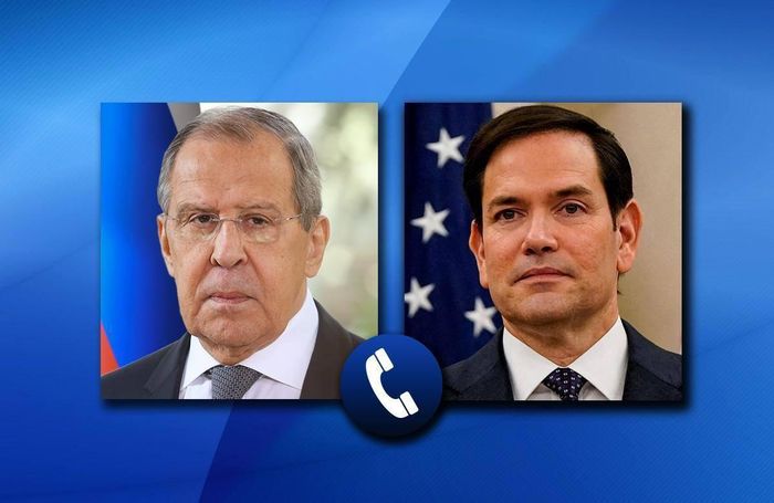 Ngoại trưởng Nga Sergey Lavrov (trái) và người đồng cấp Mỹ Marco Rubio. Ảnh: Bộ Ngoại giao Nga