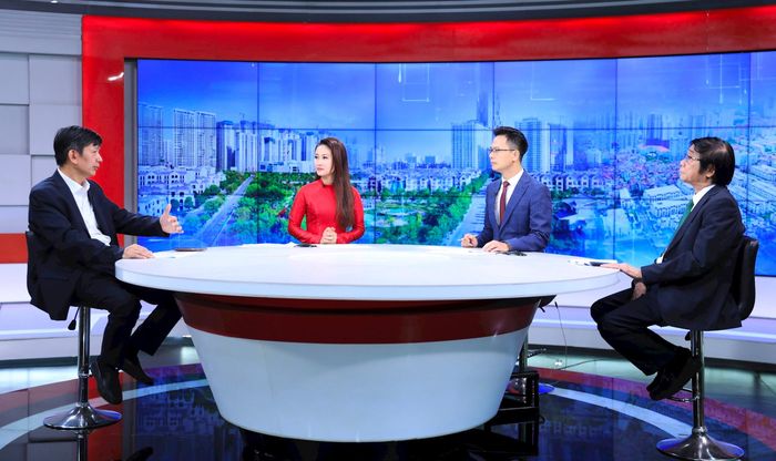 Ông Nguyễn Quốc Khánh trao đổi tại Chương trình. Ảnh: Quang Thái