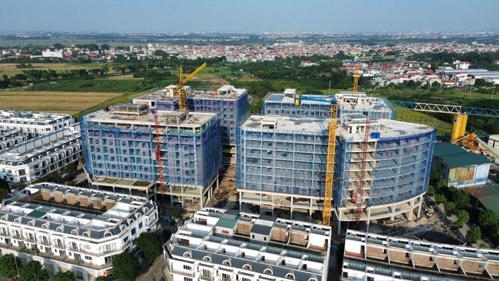 Khu nhà ở xã hội tại xã Đông Anh. Ảnh: Quang Thái