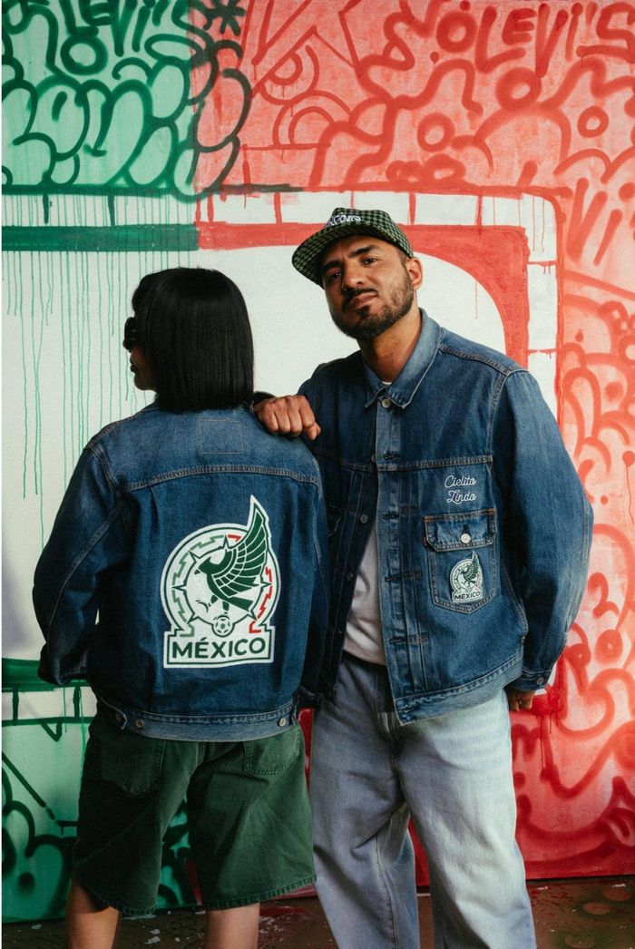  Levi’s cũng nhập cuộc bằng các bộ sưu tập denim dành cho đội tuyển Mexico, Anh, Mỹ và Pháp. Ảnh: Levi’s.