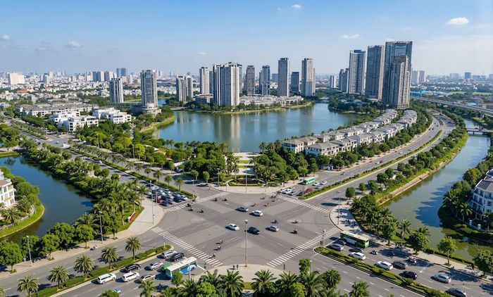 Phối cảnh Khu đô thị đa mục tiêu xã Thư Lâm và Đông Anh. Ảnh: CĐT