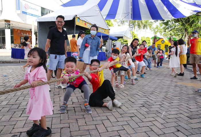 Không gian chương trình được thiết kế với nhiều hoạt động tương tác dành cho trẻ em và gia đình.