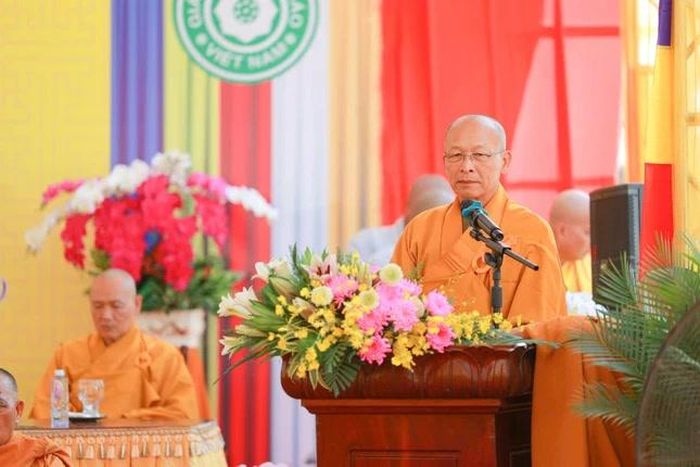 Hòa thượng Thích Thiện Tài phát biểu khai mạc