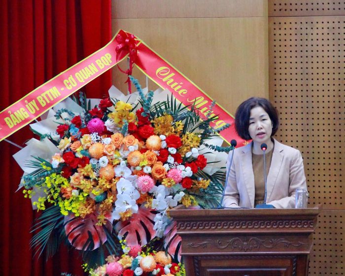 Đại biểu báo cáo tại Hội nghị