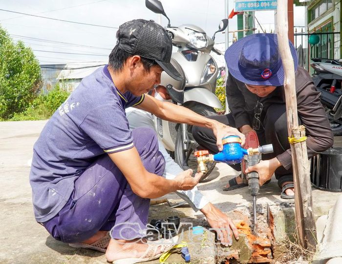 Hệ thống cấp nước sinh hoạt tập trung xã Thanh Tùng được đầu tư, đã giải quyết tình trạng thiếu nước của hàng trăm hộ dân khu vực.
