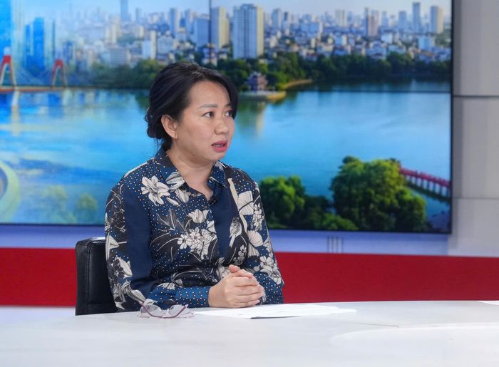 Bà Lê Thanh Thủy chia sẻ tại chương trình. Ảnh: Phạm Hùng