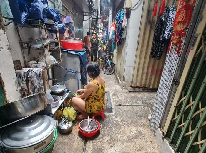 Khu vực chợ Gà, chợ Gạo, phường Bến Thành. Ảnh: NC