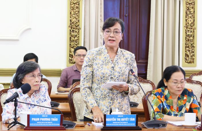  Bà Nguyễn Thị Quyết Tâm, nguyên Phó Bí thư Thành ủy, nguyên Chủ tịch HĐND TP.HCM, cho rằng đang cần một đạo luật chuyên biệt để giải quyết triệt để những điểm nghẽn. Ảnh: Cổng thông tin điện tử UBND TP.HCM. 