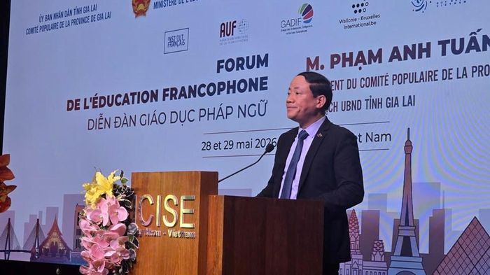 Ông Phạm Anh Tuấn, Chủ tịch UBND tỉnh Gia Lai phát biểu tại diễn đàn
