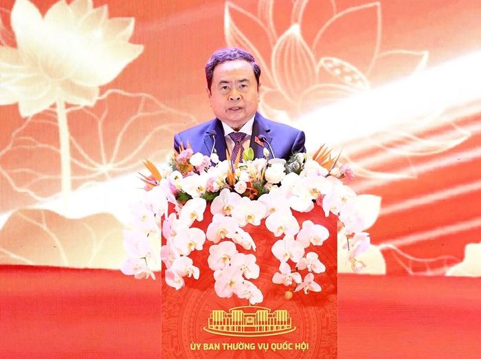 Ủy viên Bộ Chính trị, Chủ tịch Quốc hội Trần Thanh Mẫn phát biểu bế mạc Hội nghị Hội đồng nhân dân toàn quốc triển khai phương hướng, nhiệm vụ nhiệm kỳ 2026 - 2031