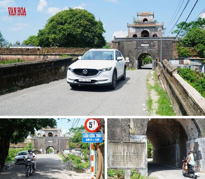 Biển báo hướng dẫn phân luồng ra vào cửa Kẻ Trài đã được lắp đặt