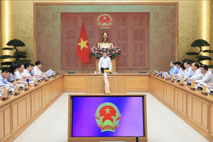 Thủ tướng Lê Minh Hưng chủ trì buổi làm việc với Bộ Công thương, nhấn mạnh mục tiêu bảo đảm an ninh năng lượng quốc gia và thúc đẩy lộ trình xăng sinh học E10. (Ảnh: Thanh Giang)