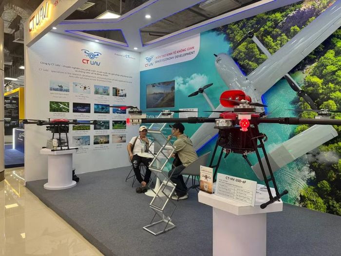 Gian hàng trưng bày sản phẩm tại Ngày hội Đổi mới sáng tạo quốc gia năm 2025.