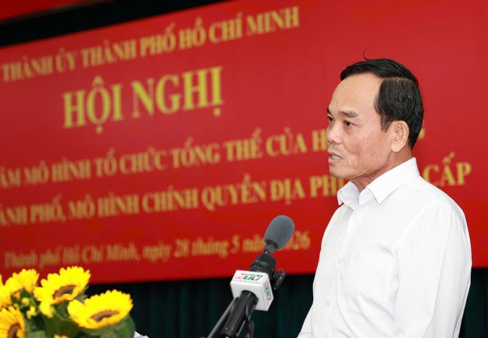 Bí thư Thành ủy TPHCM Trần Lưu Quang phát biểu kết luận hội nghị