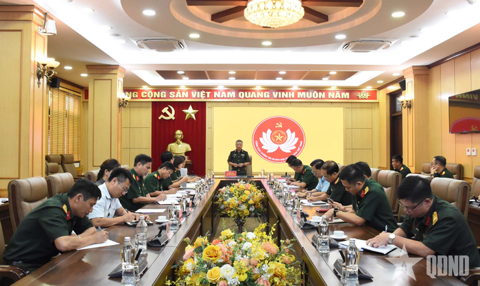  Thượng tướng Lê Quang Minh phát biểu kết luận hội nghị. 