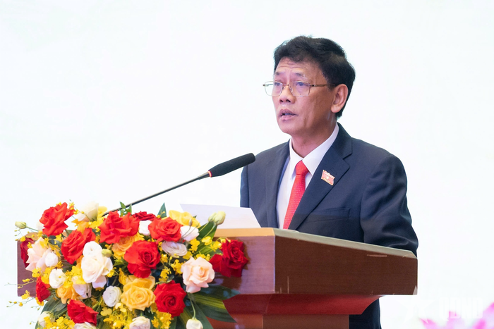  Chủ tịch Hội đồng Dân tộc của Quốc hội Lâm Văn Mẫn trân trọng tiếp thu các ý kiến chỉ đạo của Chủ tịch Quốc hội Trần Thanh Mẫn.