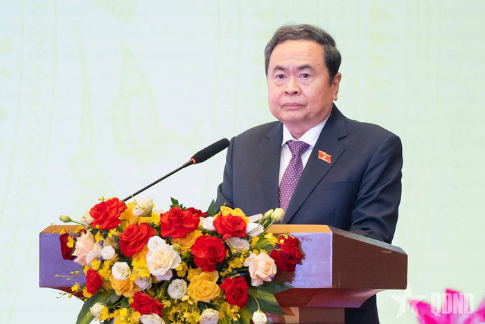  Chủ tịch Quốc hội Trần Thanh Mẫn phát biểu chỉ đạo tại buổi lễ.