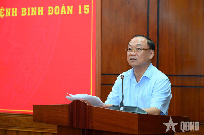  Đồng chí Thái Đại Ngọc, Ủy viên Trung ương Đảng, Bí thư Tỉnh ủy Gia Lai phát biểu tại hội nghị.