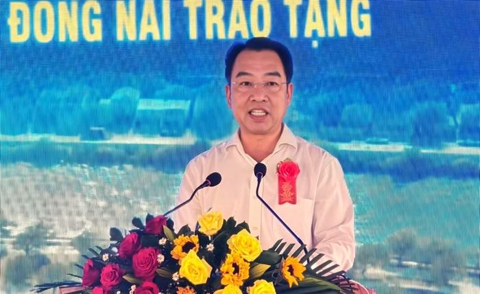 Ông Lữ Quang Ngời, Chủ tịch UBND tỉnh Cà Mau phát biểu tại buổi lễ.