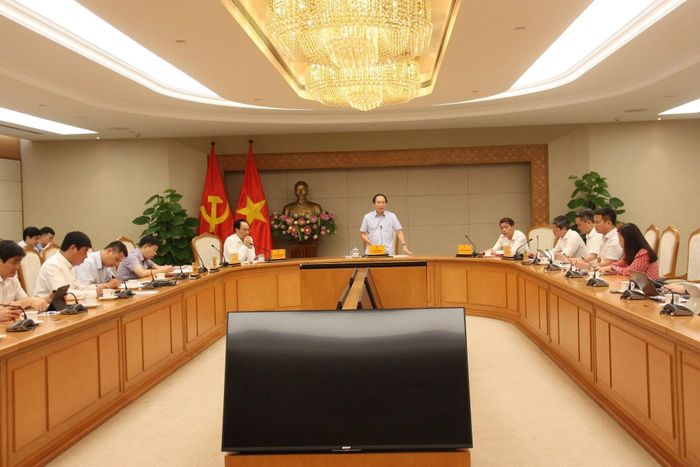 Phó Thủ tướng Lê Tiến Châu chủ trì cuộc làm việc với Bộ GD&amp;ĐT.