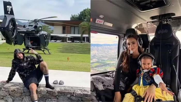 Neymar thường xuyên du ngoạn bằng chiếc trực thăng mang cảm hứng Người Dơi